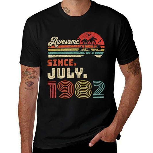 40 Year Old Awesome Since July 1982 40th Birthday  Classic T-Shirt