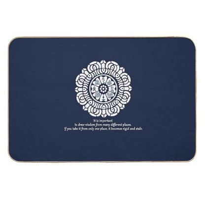 Wisdom of The White Lotus  High-Traffic Bath Mat