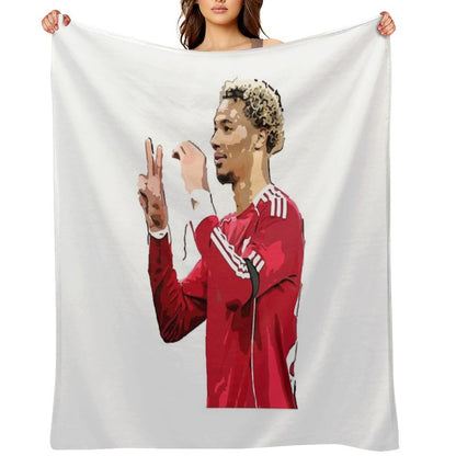 Hugo Ekitike Anti-pilling Throw Blanket