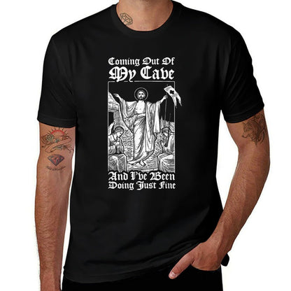 Coming Out Of My Cave Jesus - Christian Easter Meme  Quick-drying T-Shirt
