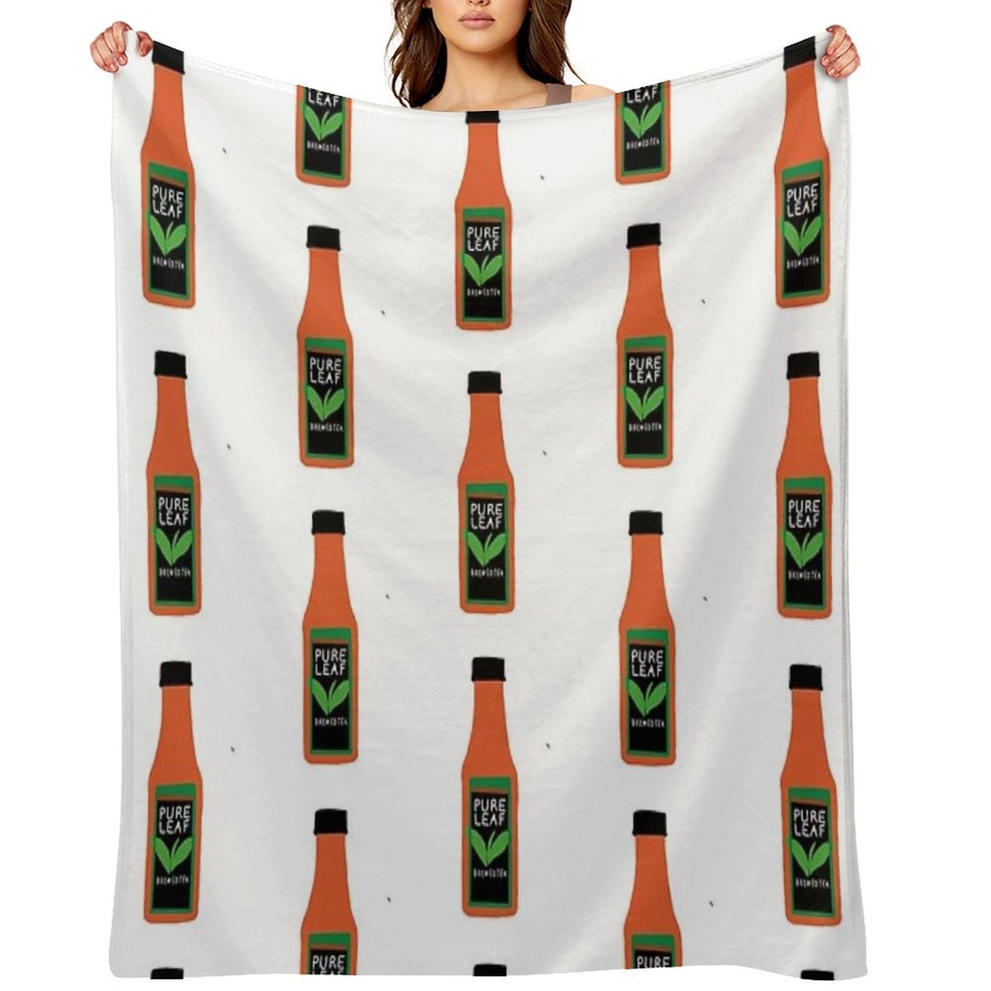 Pure Leaf Tea Plush Throw Blanket