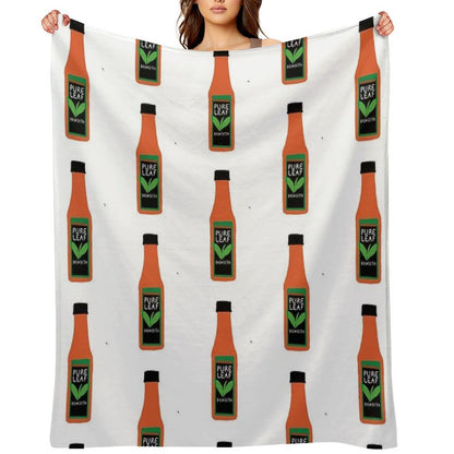 Pure Leaf Tea Plush Throw Blanket