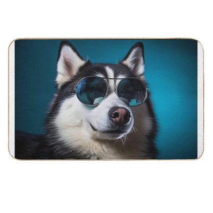 Mr Siberian Husky Durable Bath Mat