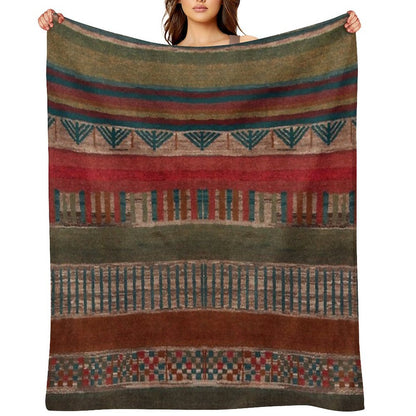 Bohemian Pattern Easy Care Throw Blanket