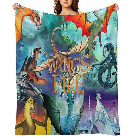 Wings of Fire All Dragon Series Gift-ready Throw Blanket