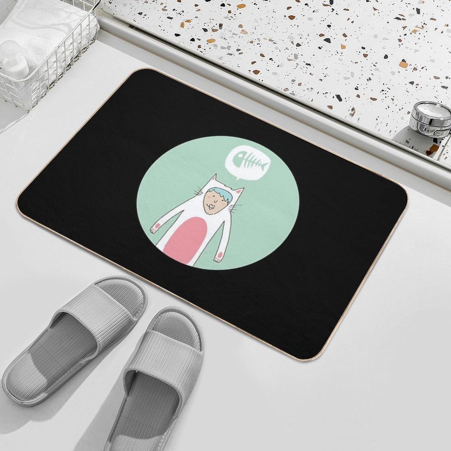 The Cat Costume  Versatile Bath Mat