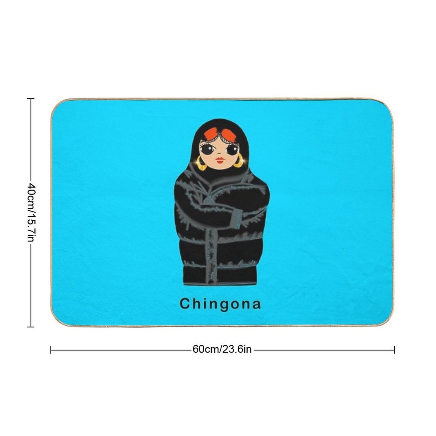 Awesome Matryoshka  Stain-Proof Bath Mat
