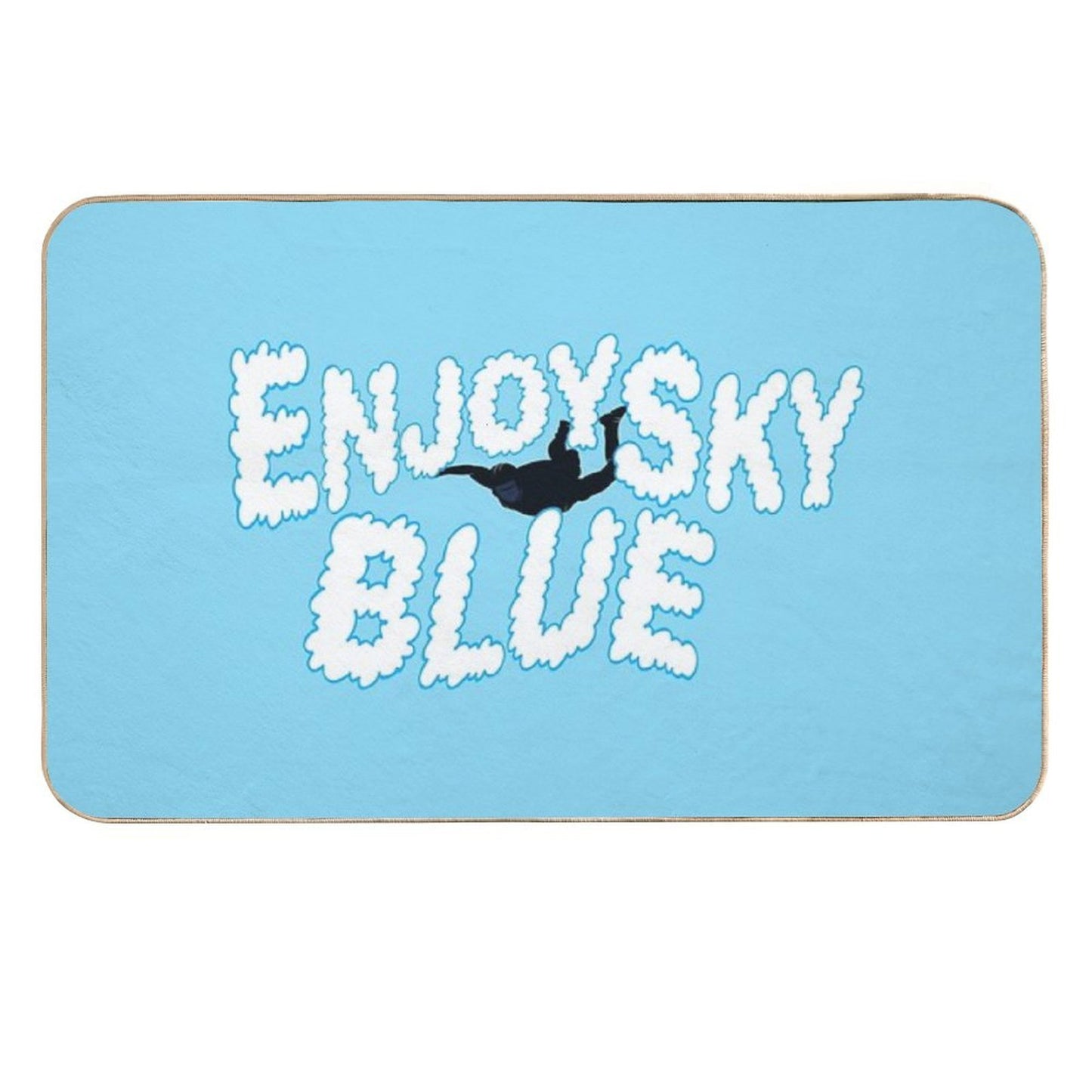 Enjoy Sky Blue Durable Bath Mat