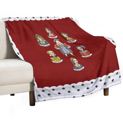 The Six Wives of King Henry VIII Compact Throw Blanket