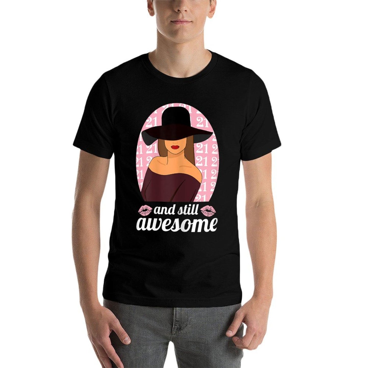 Womens 21 Year Old And Still Awesome 21st Bday Outfit 21st Birthday  Moisture-wicking T-Shirt