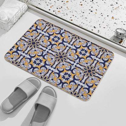 Portuguese Tile  Long-Lasting Bath Mat