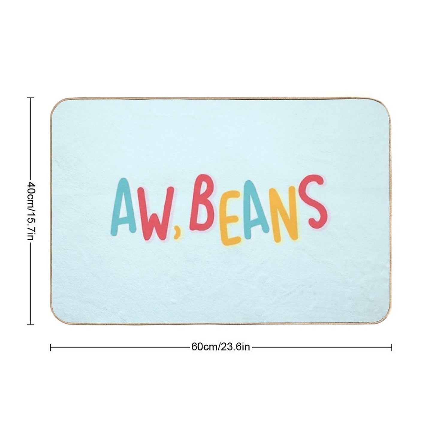 Aw, Beans  Anti-Trip Bath Mat