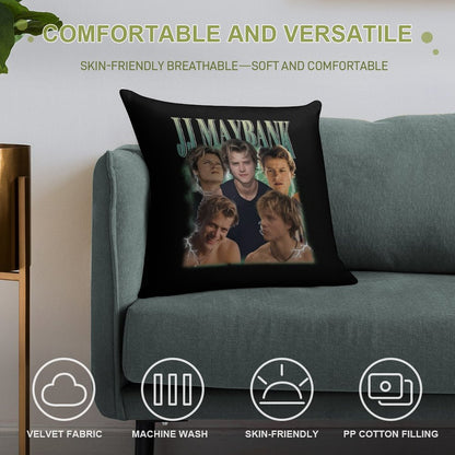 Retro JJ Maybank Vintage Bootleg 90s Style Soft Anti-Pilling Throw Pillow