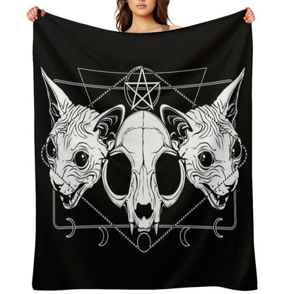 Cult of The Meow Trinity Plush Throw Blanket