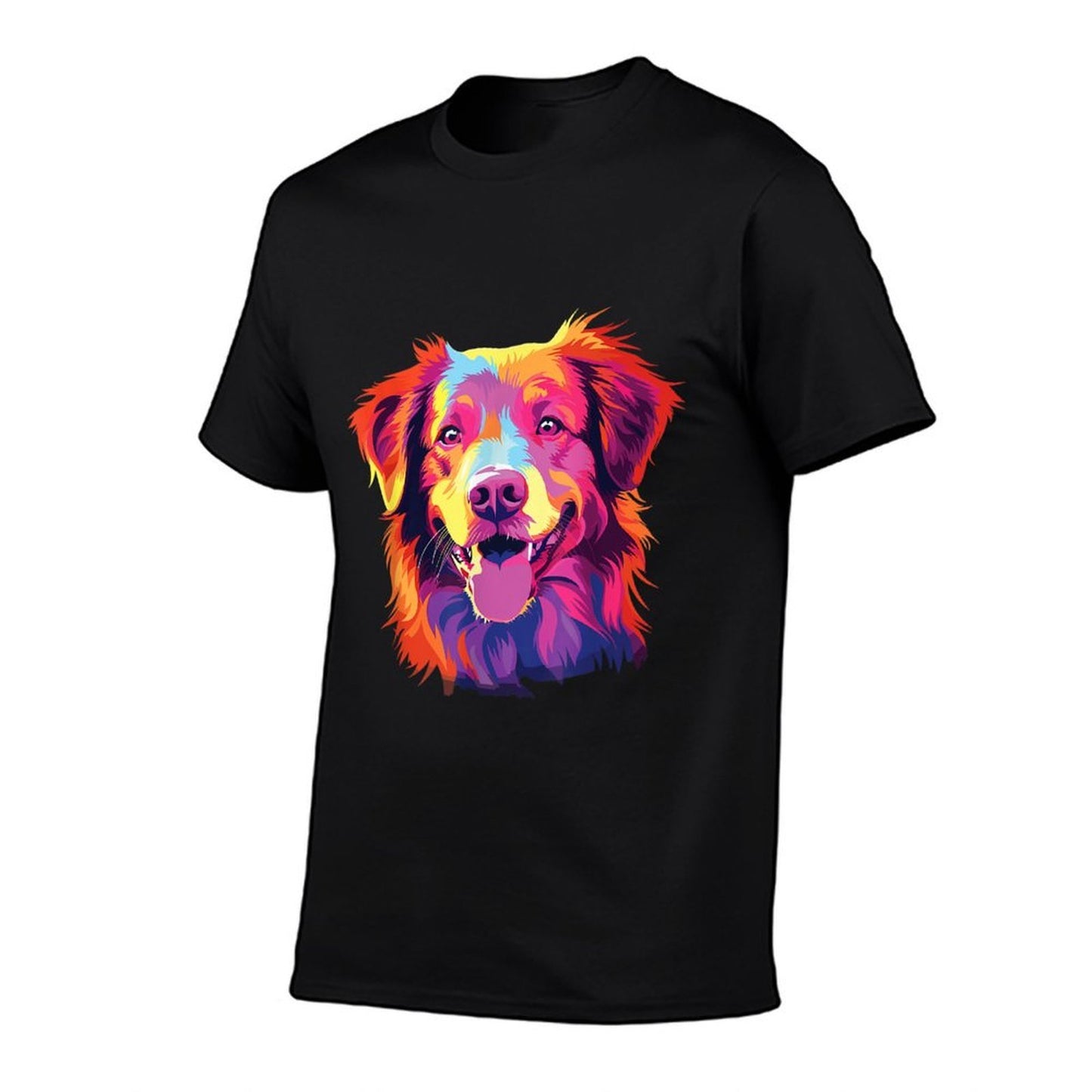 Watercolor Colorful Nova Scotia Duck Tolling Retriever Dog  Affordable Price T-Shirt