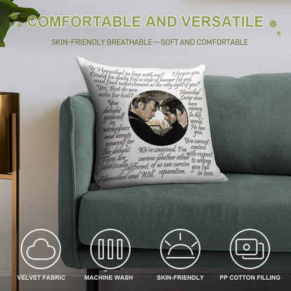 Hannigram Quotes Soft Gift Ready Throw Pillow