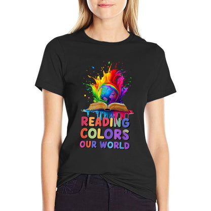 Reading Colors Our World (colorful Splashes)  Slim-fit Cut T-Shirt