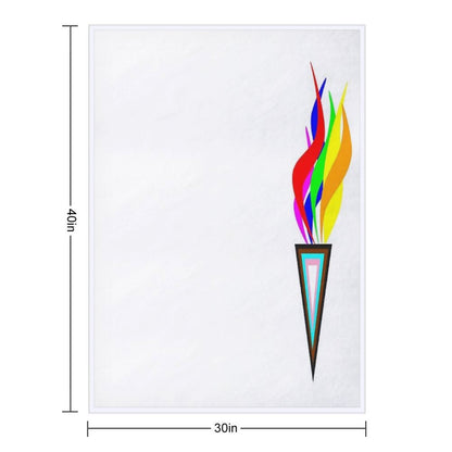 Flaming Pride - Resistance Travel-friendly Throw Blanket