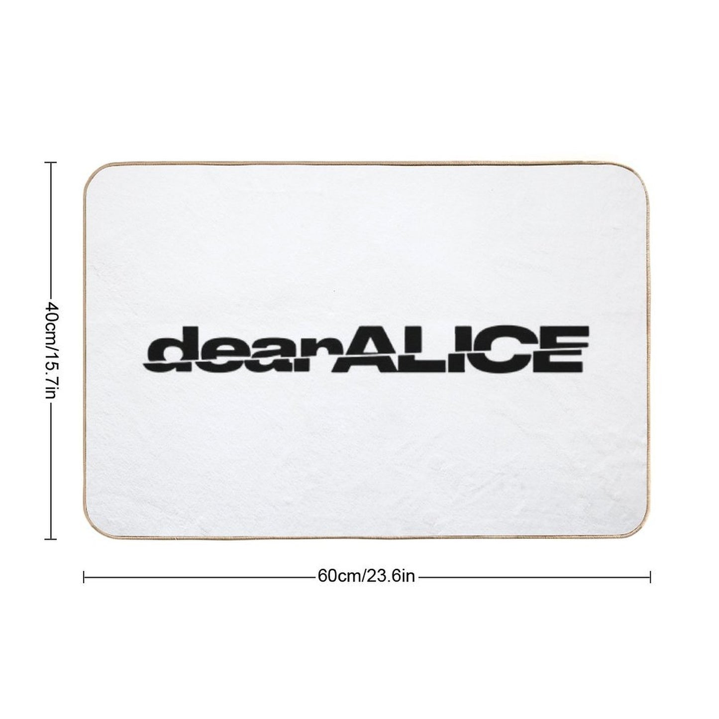 DearALICE Logo  Pet-Safe Bath Mat