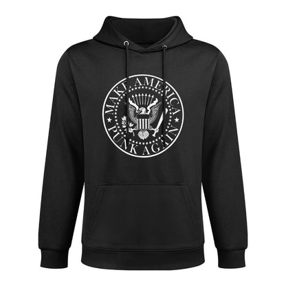 Funny Make America Punk Again Vintage Music Stamp Versatile Streetwear Hoodie