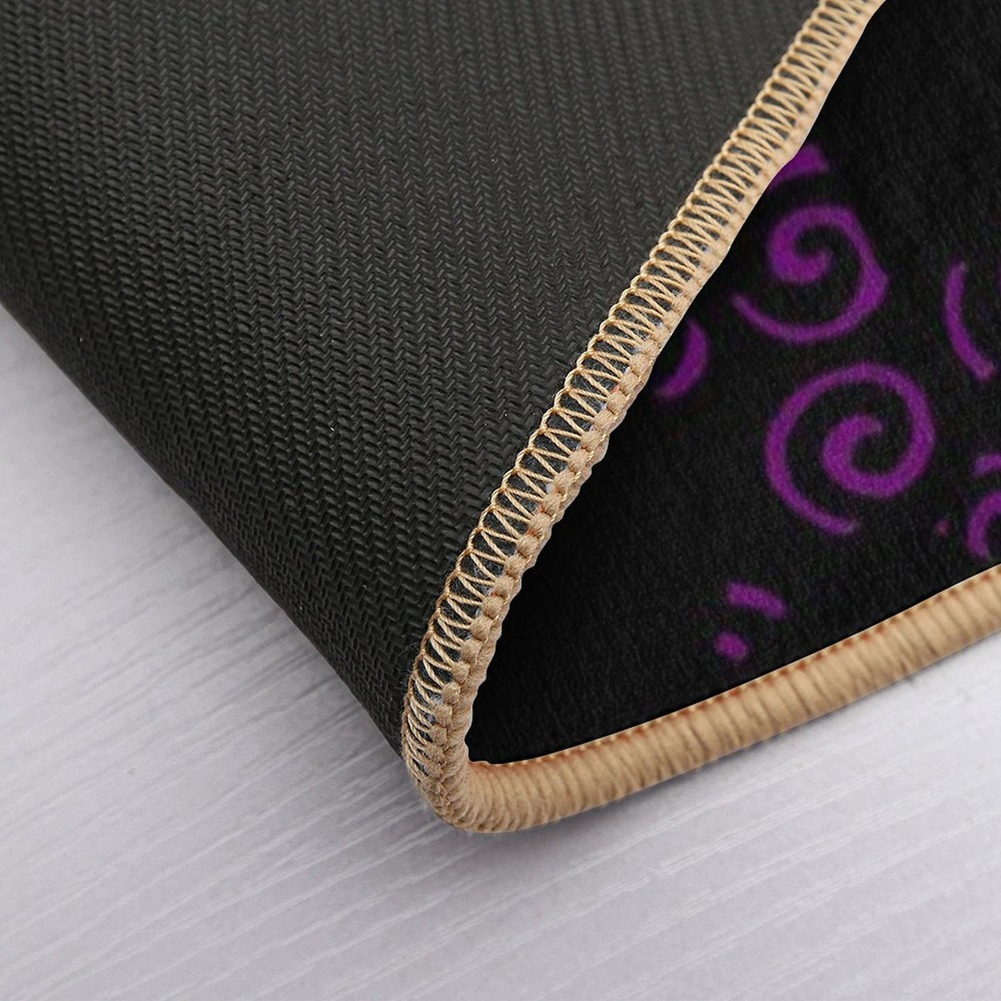 Purple Swirly Star  Versatile Bath Mat