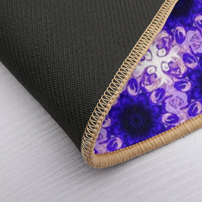 Pinkish Purple Mandela Tile  Fade-Resistant Bath Mat