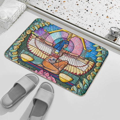 Libra's Balance The Weight of Justice  Rapid-Drying Bath Mat