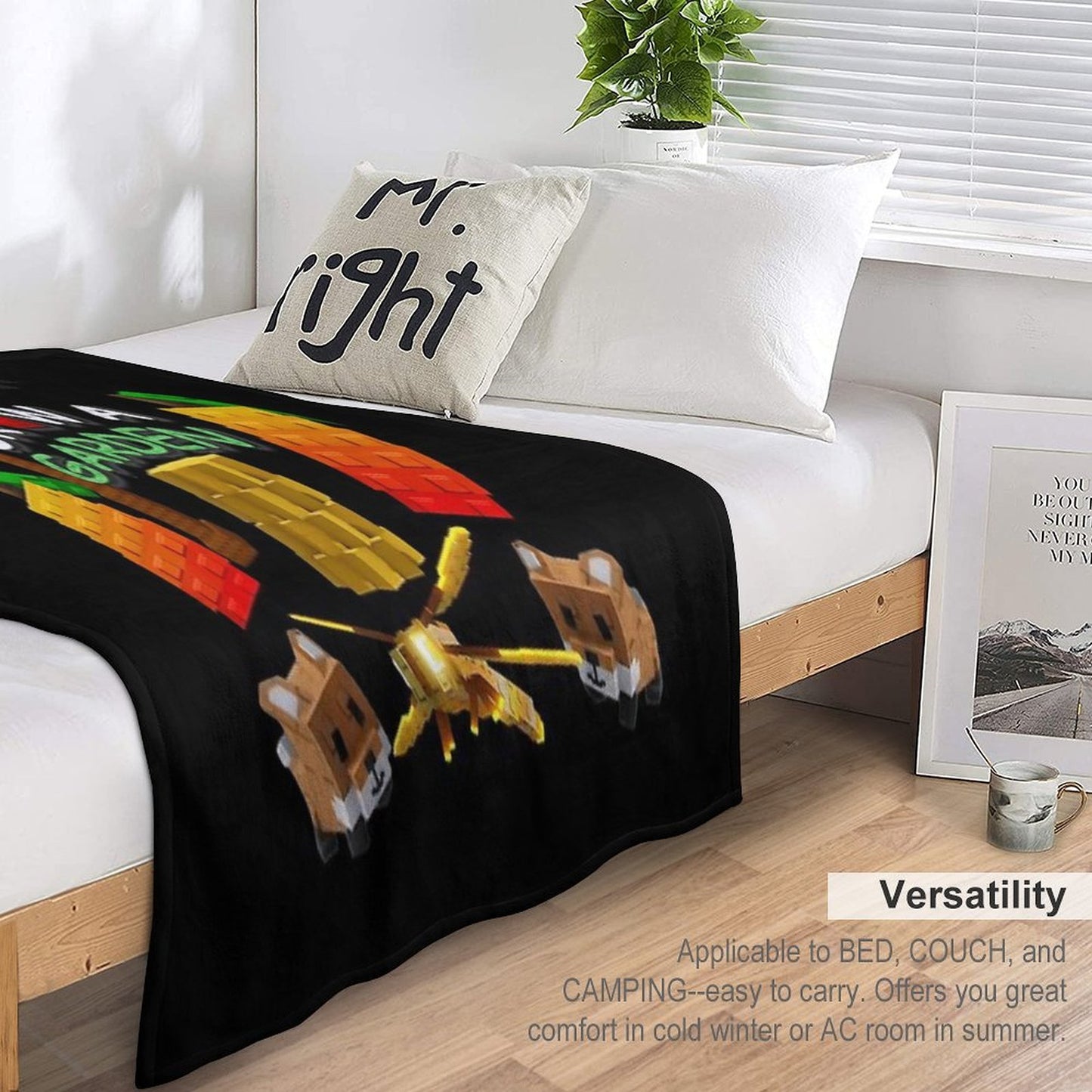 Grow A Garden Game Merch Plush Throw Blanket
