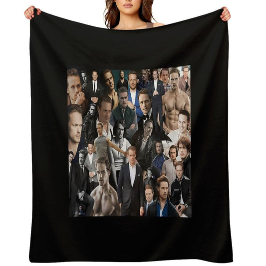 Sam Heughan Velvety-soft Throw Blanket