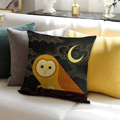 Barn Owl Soft Bedroom Essential Throw Pillow