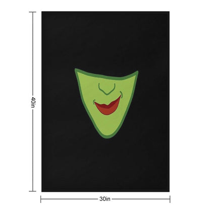 Elphaba From Wicked The Musical Sustainable Throw Blanket