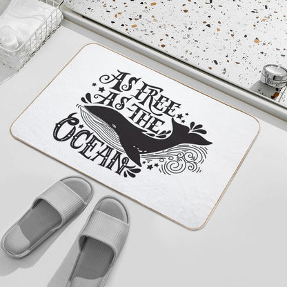As Free As The Ocean.  Dirt-Trapping Bath Mat