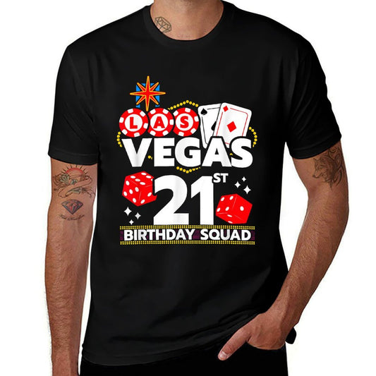Vegas Birthday - Vegas 21st Birthday - Vegas Birthday Squad  Heathered Texture T-Shirt
