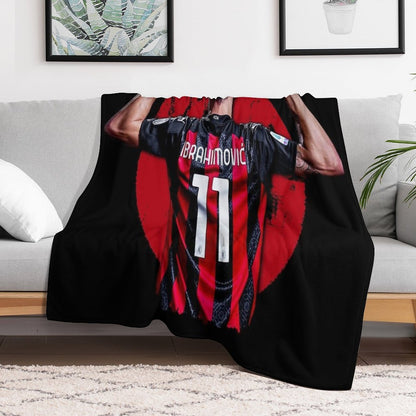 Zlatan Ibrahimovic Ac Milan Premium Throw Blanket