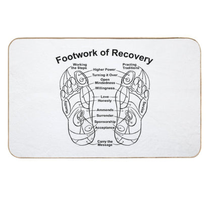Footwork of Recovery  Absorbent Bath Mat