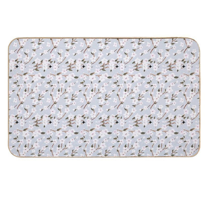 Pastel Flowers  Repositionable Bath Mat