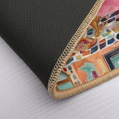 Pink Bejeweled Bathtub Durable Bath Mat