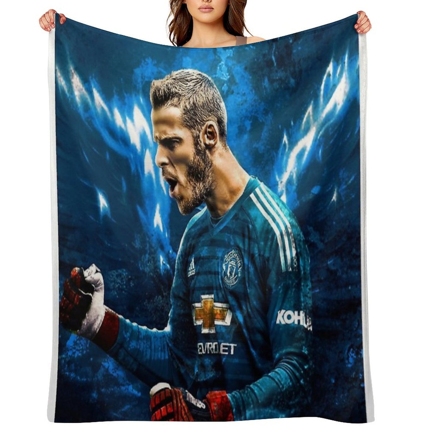 David De Gea Wrinkle-free Throw Blanket