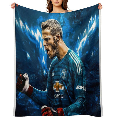 David De Gea Wrinkle-free Throw Blanket