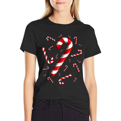 Candy Cane Christmas Candy Matching Family  Soft T-Shirt