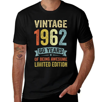 60 Year Old Gifts Vintage 1962 Limited Edition 60th Birthday  Moisture-wicking T-Shirt