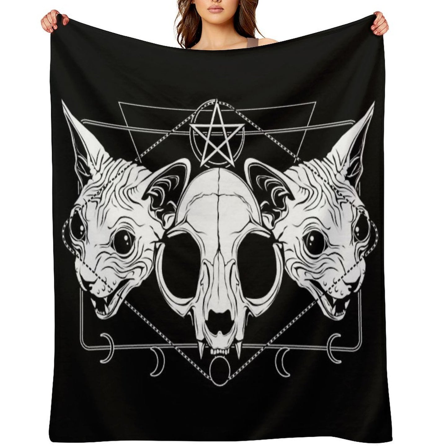 Cult of The Meow Trinity Plush Throw Blanket