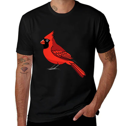 Lovely Northern Cardinal Bird Red Cardinal In Pocket  Vintage-inspired T-Shirt
