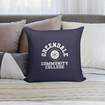 Greendale Community Collage Soft Ultra-Soft Texture Throw Pillow