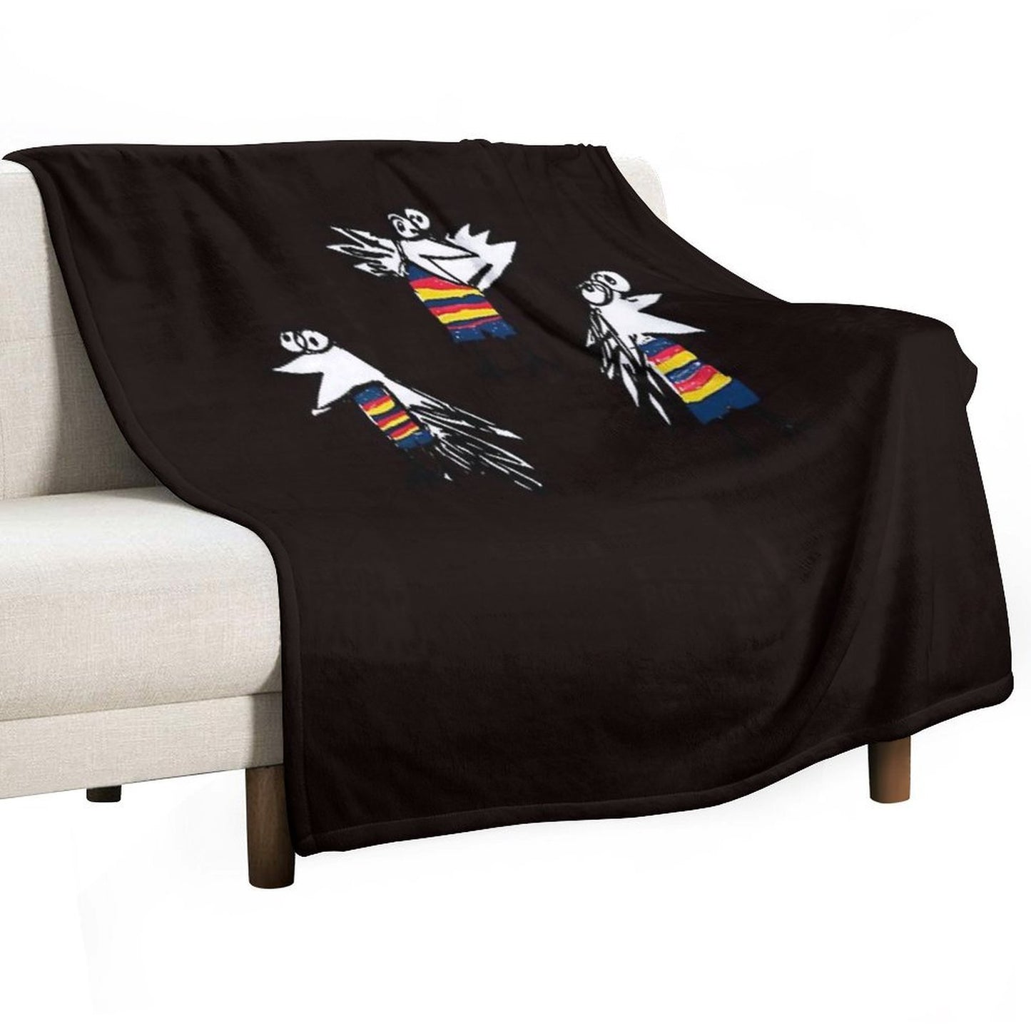 Adelaide Crows Logo Drawing Shrink-resistant Throw Blanket