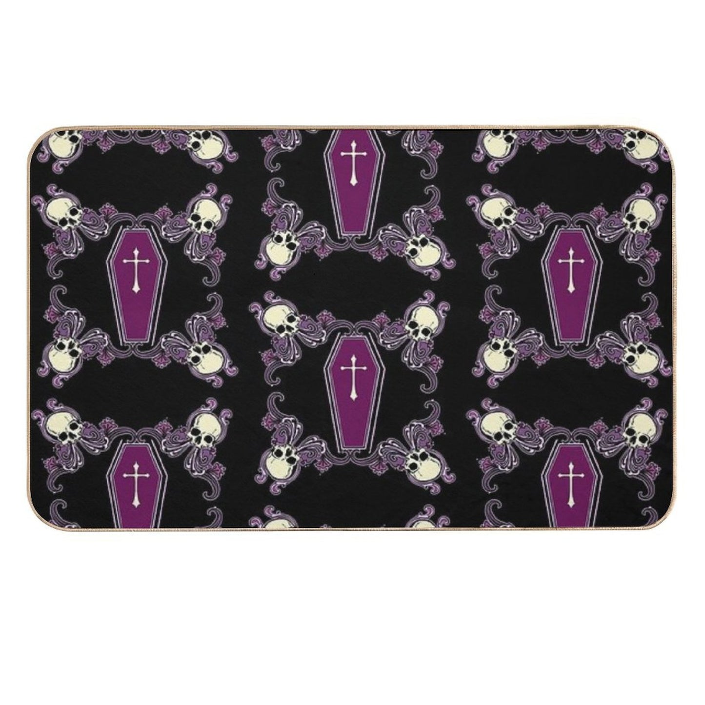 Death Print  Rapid-Drying Bath Mat