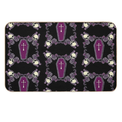 Death Print  Rapid-Drying Bath Mat