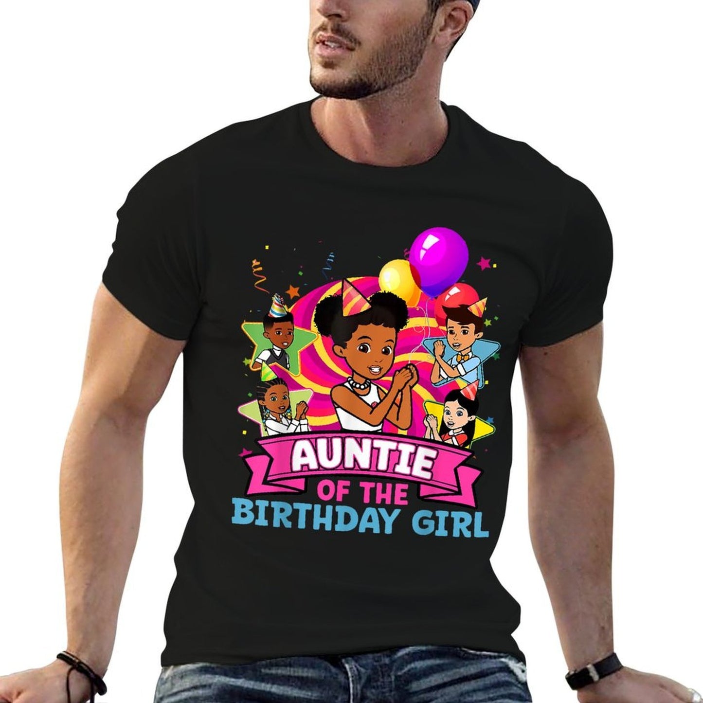 Auntie Gracie&#39;s Corner Birthday Dolls Cute Party  Trendy Pattern T-Shirt