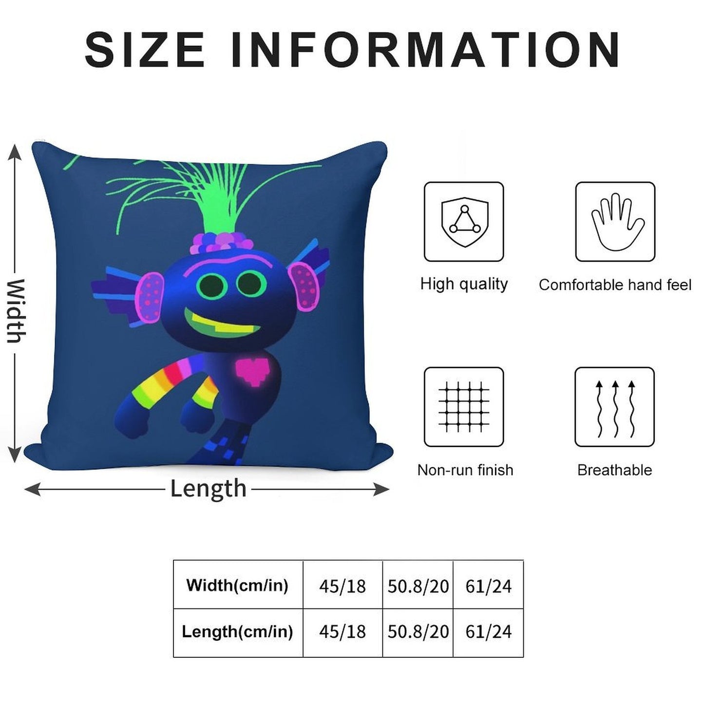 King Trollex Soft Anti-Pilling Throw Pillow