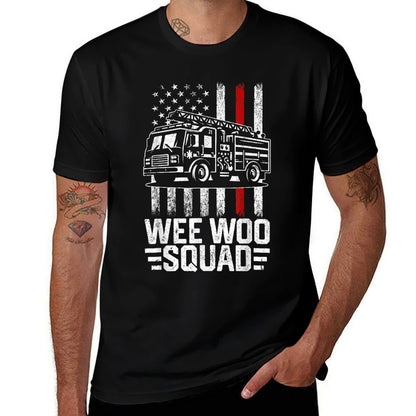 Funny Firefighter Men Women Kids Fire Truck Fireman  Odor-resistant T-Shirt